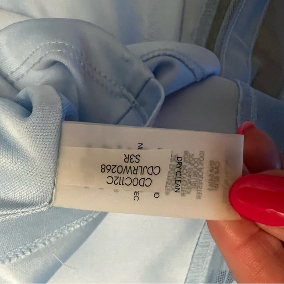 Gorgeous Calvin Klein powder blue fit and flare midi dress size 10 EUC - Picture 9 of 11